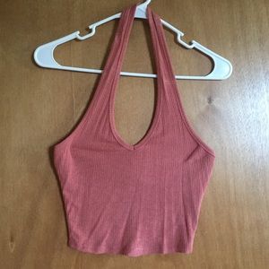 ❌SOLD❌ Pink Halter Crop Top